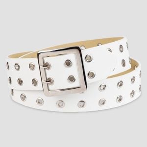 Wild Fable White Grommet Belt